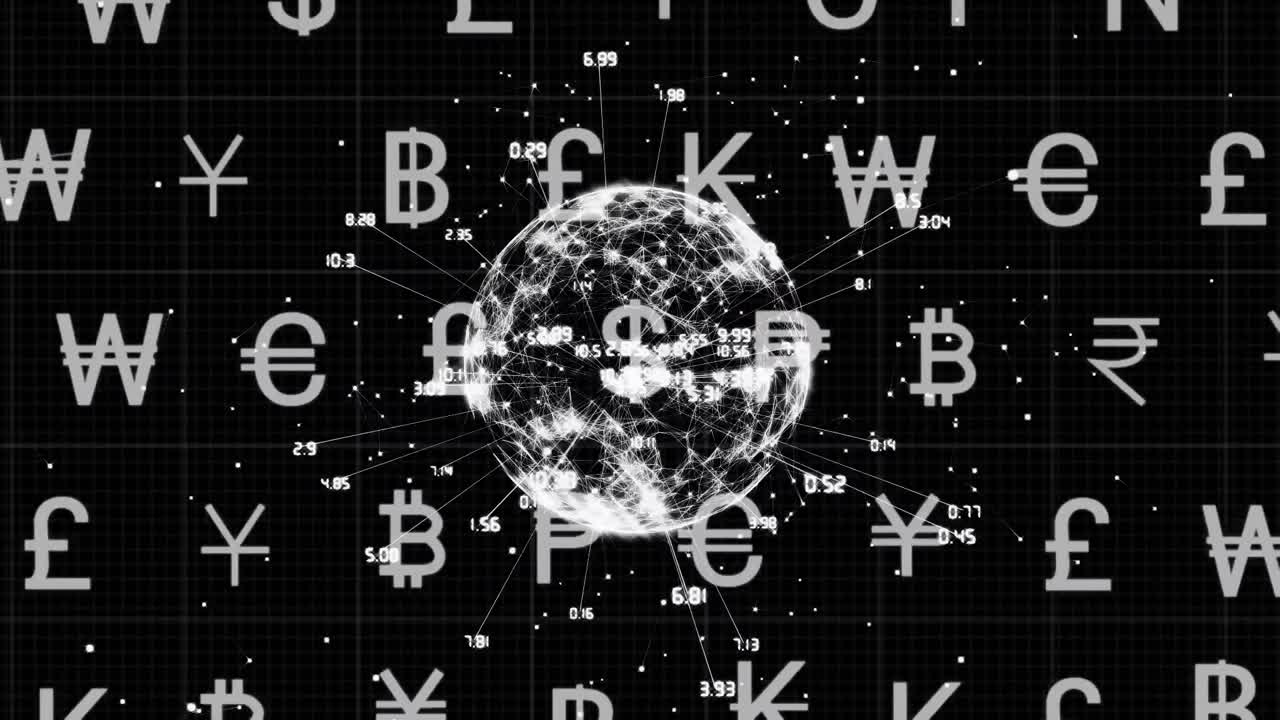 animación del globo con conexiones y procesamiento de datos