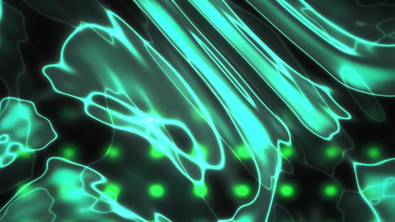 Animazione Fluida di Liquido Verde Astratto Futuristico