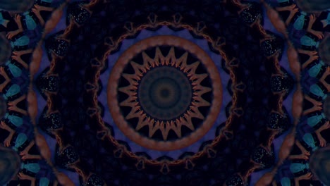 el fondo abstracto de 4k, el bucle de fantasía en movimiento dinámico, el caleidoscopio.