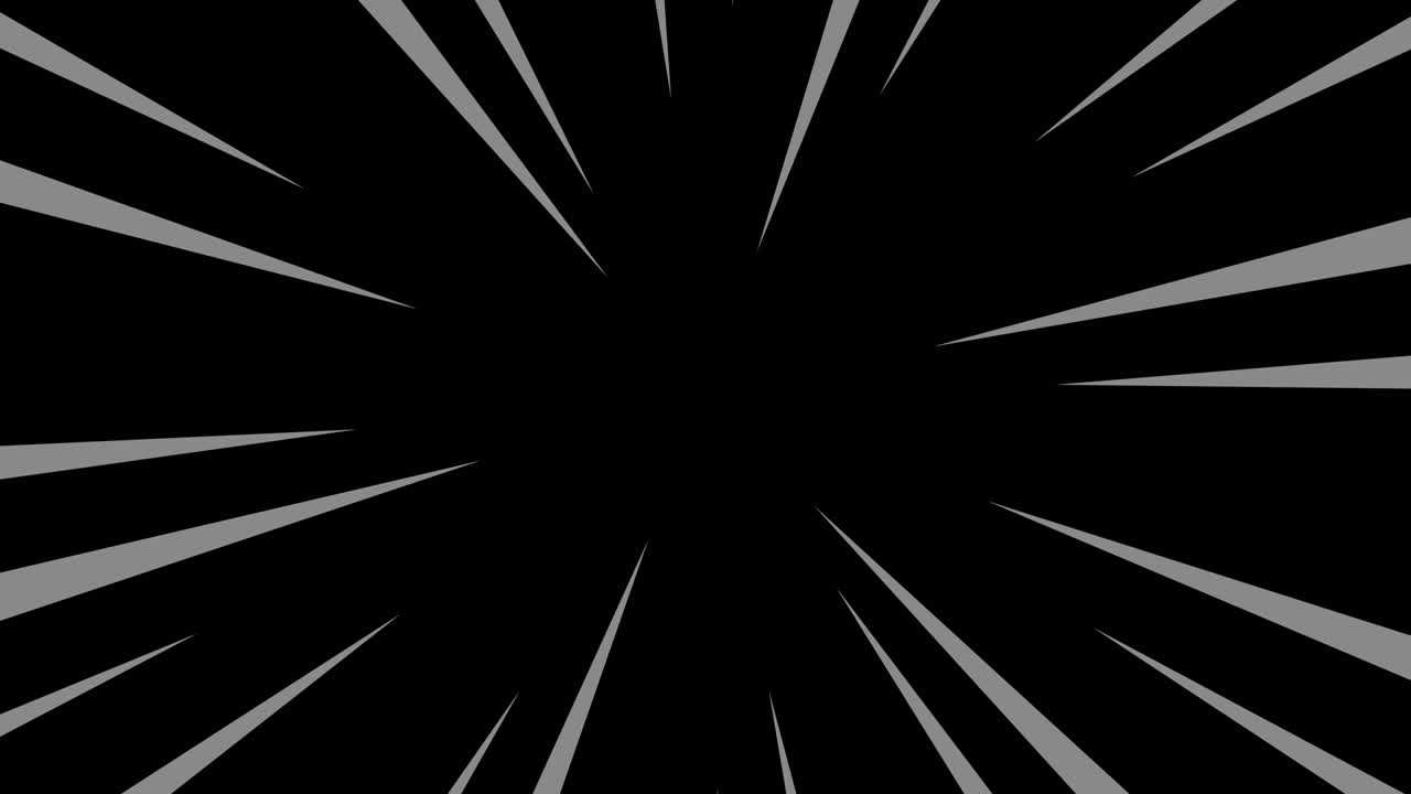 검은색과 회색의 라디얼 애니메이션 라인 배경