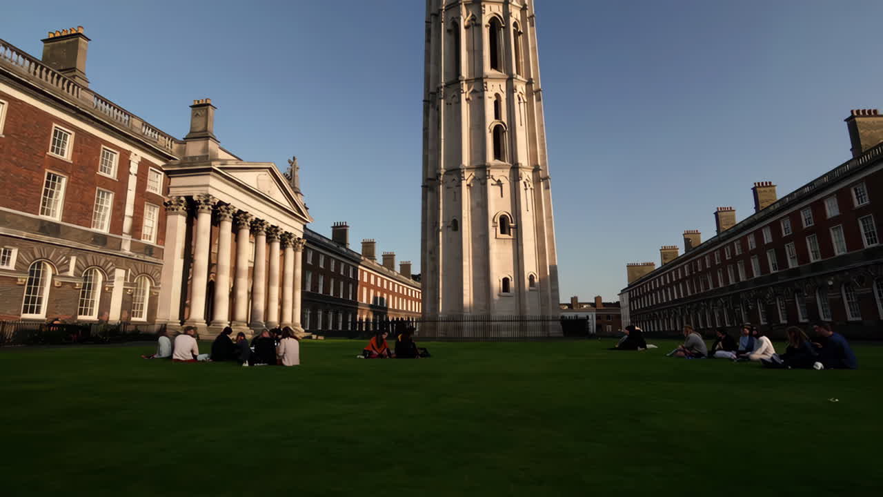 Trinity College Cambridge: A View of the Wren Library and Student Life