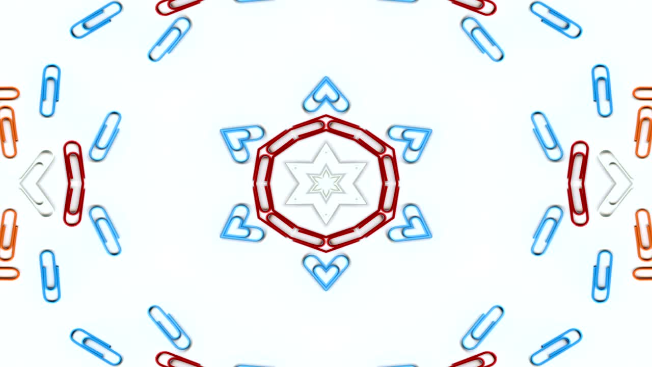 추상적인 숫자와 문자 개념, 대칭적인 패턴, 장식적인 장식, 카레도스코프, 운동, 기하학적 원, 별 모양.