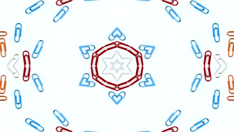 números y letras abstractos concepto patrón simétrico ornamental decorativo caleidoscopio movimiento círculo geométrico y formas de estrellas