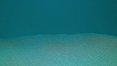 4k aerial view of drone move on beautiful sea. flight over ocean, open sea. dynamic aerial shot.