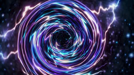 neon wormhole in space