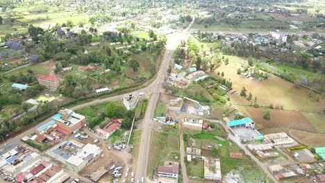 Rural-Africa-settlements,-Green-agriculture-farms,-Kenya-houses,-poor-settlement-Africa,-Rural-houses-of-Kenya