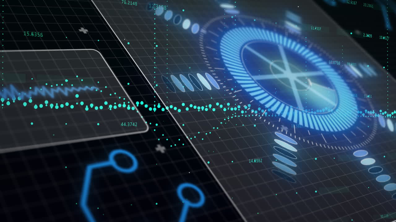 Animation of scope scanning and data processing