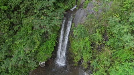 4k drone shot of namli mera waterfall a refreshing escape in pakistan