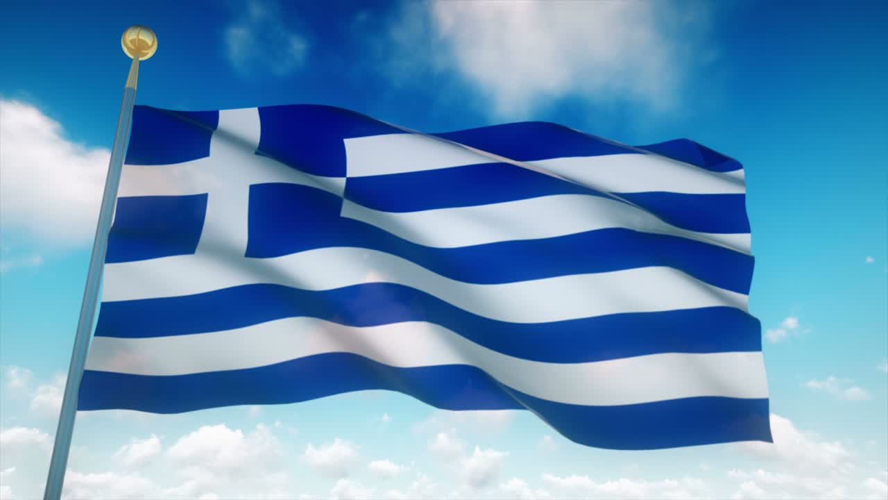 4k 고도로 상세한 그리스의 발 loopable