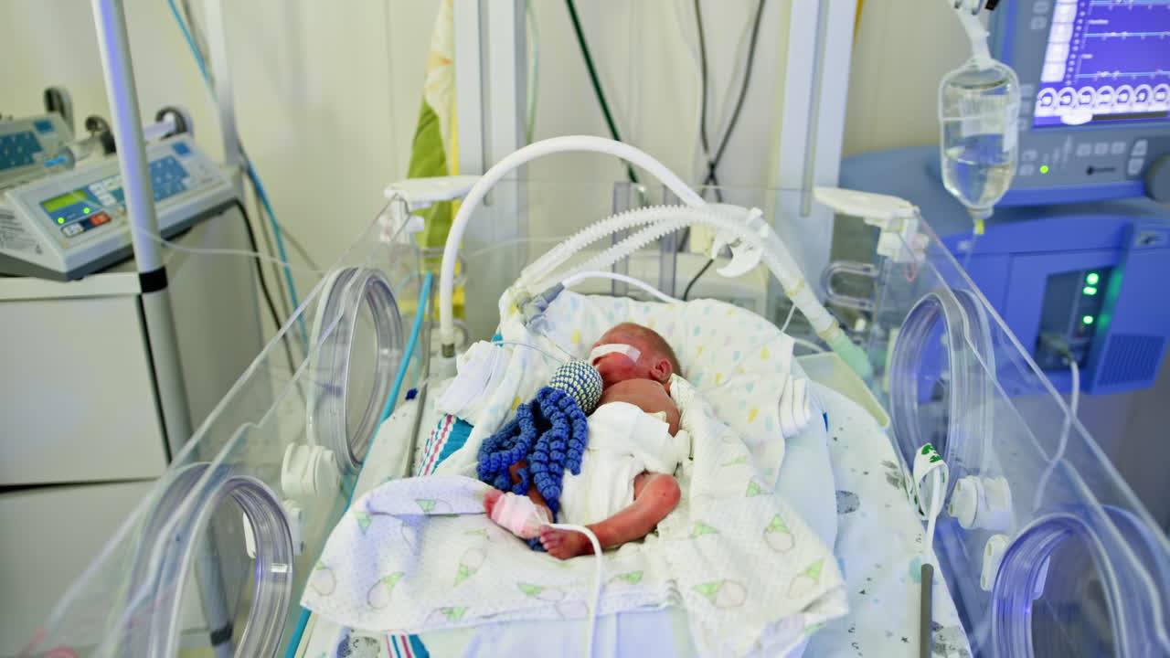 Premature Baby in Neonatal Intensive Care Unit
