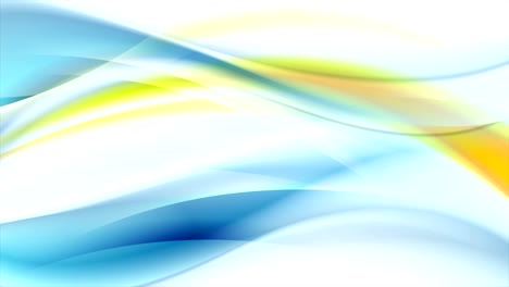 colorido abstracto azul naranja olas animación de video