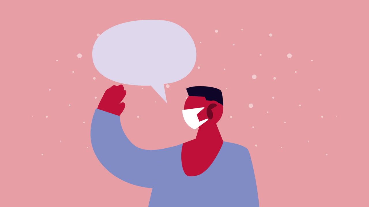 코로나19를 예방하기 위해 얼굴 마스크를 쓰는 남자