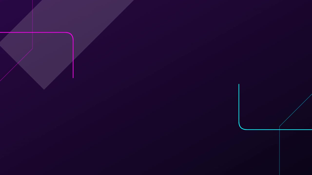 Abstract Motion Graphics with Glowing Neon Lines on Dark Background