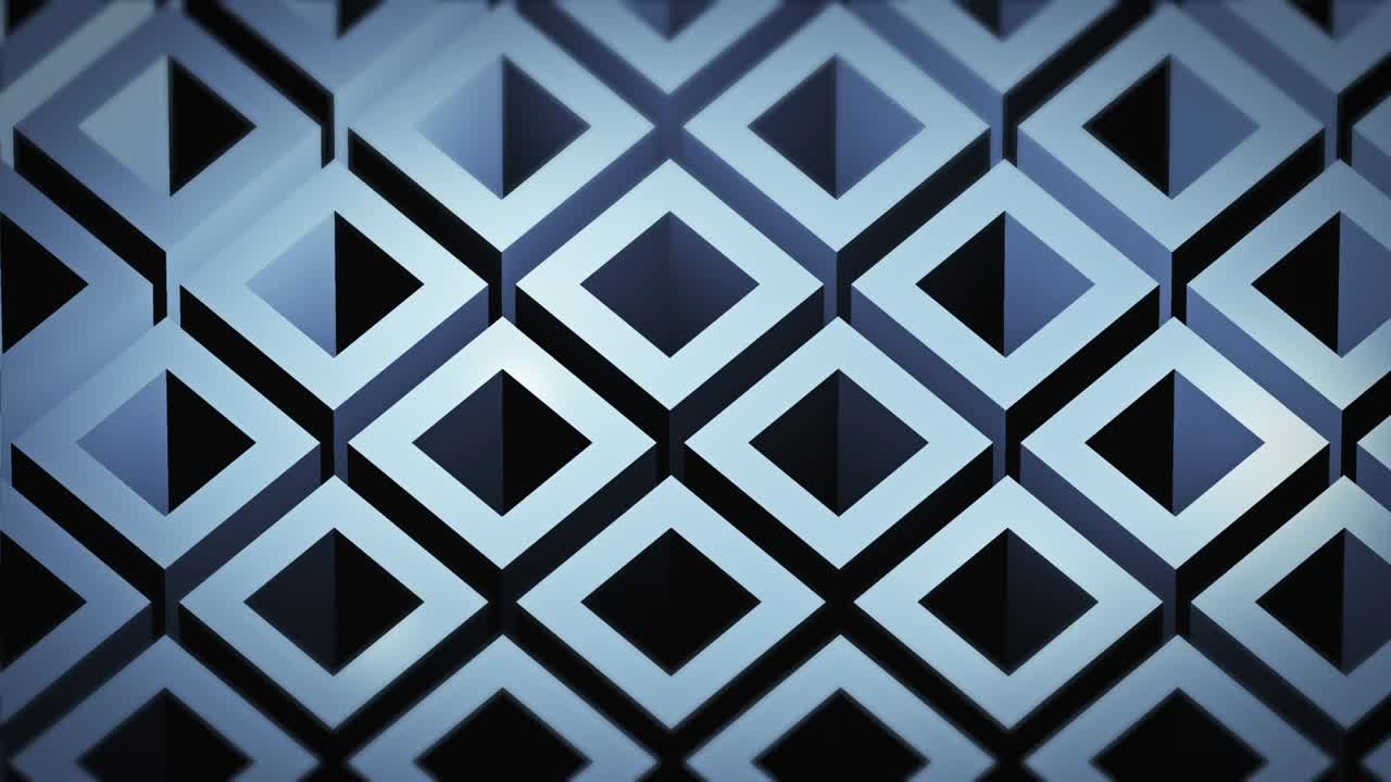 Abstract Geometric Pattern of 3D Shapes