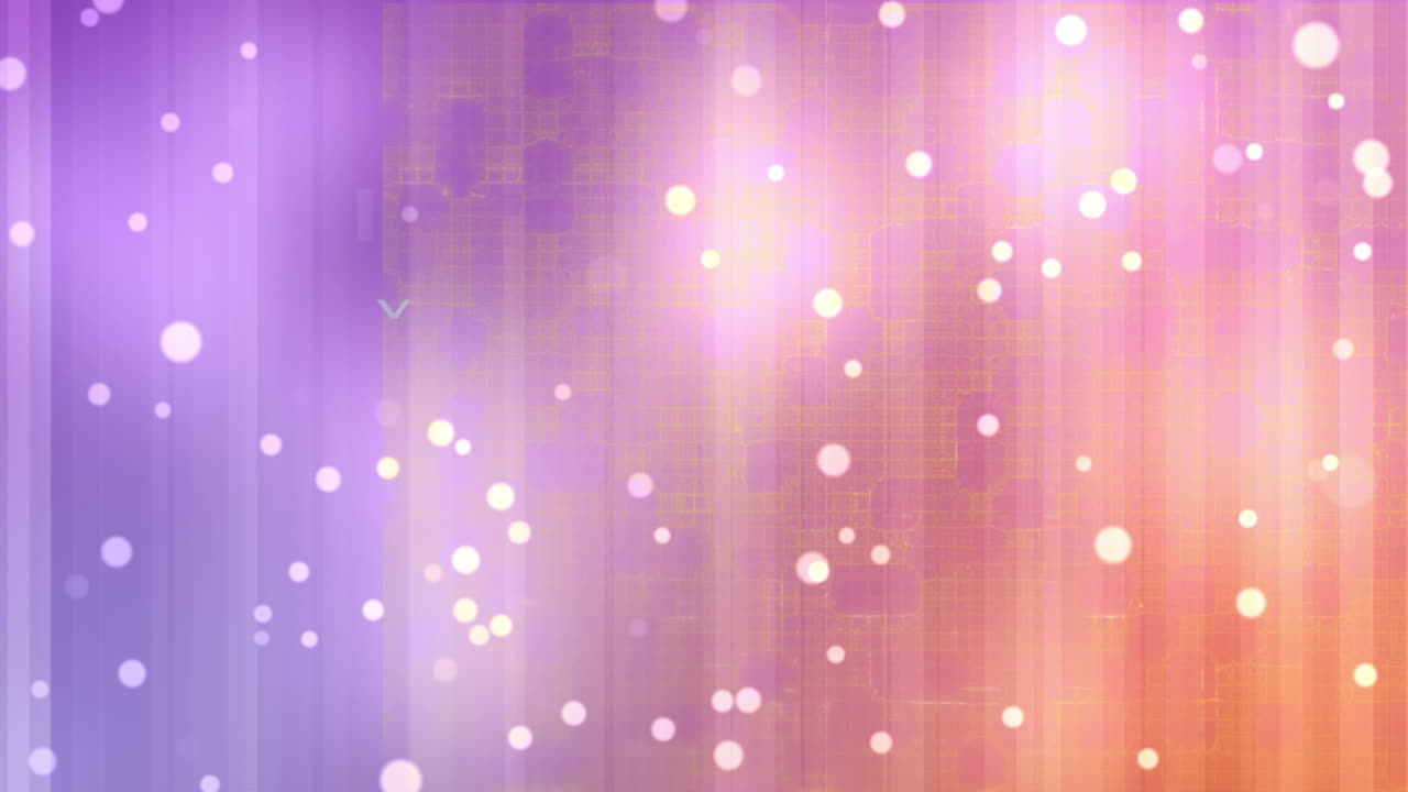 점과 함께 보라색과 분홍색 바탕에 아이디어 텍스트로 만든 전구의 애니메이션