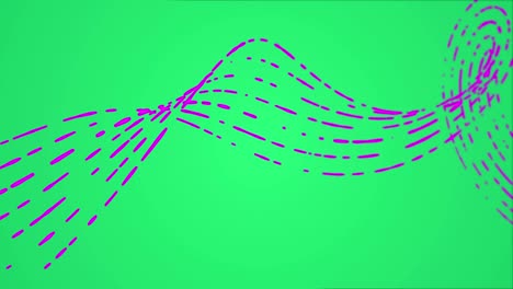 astratto neon brillante linea rotta sfondo anello verde viola