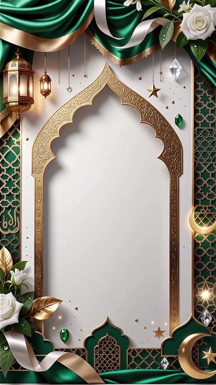 Compleanno del Profeta Maometto Mawlid al-Nabi Sfondo Islamico