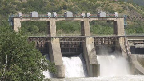 View-Of-Hydropower-Station-Near-Mtskheta-In-Georgia---wide-shot