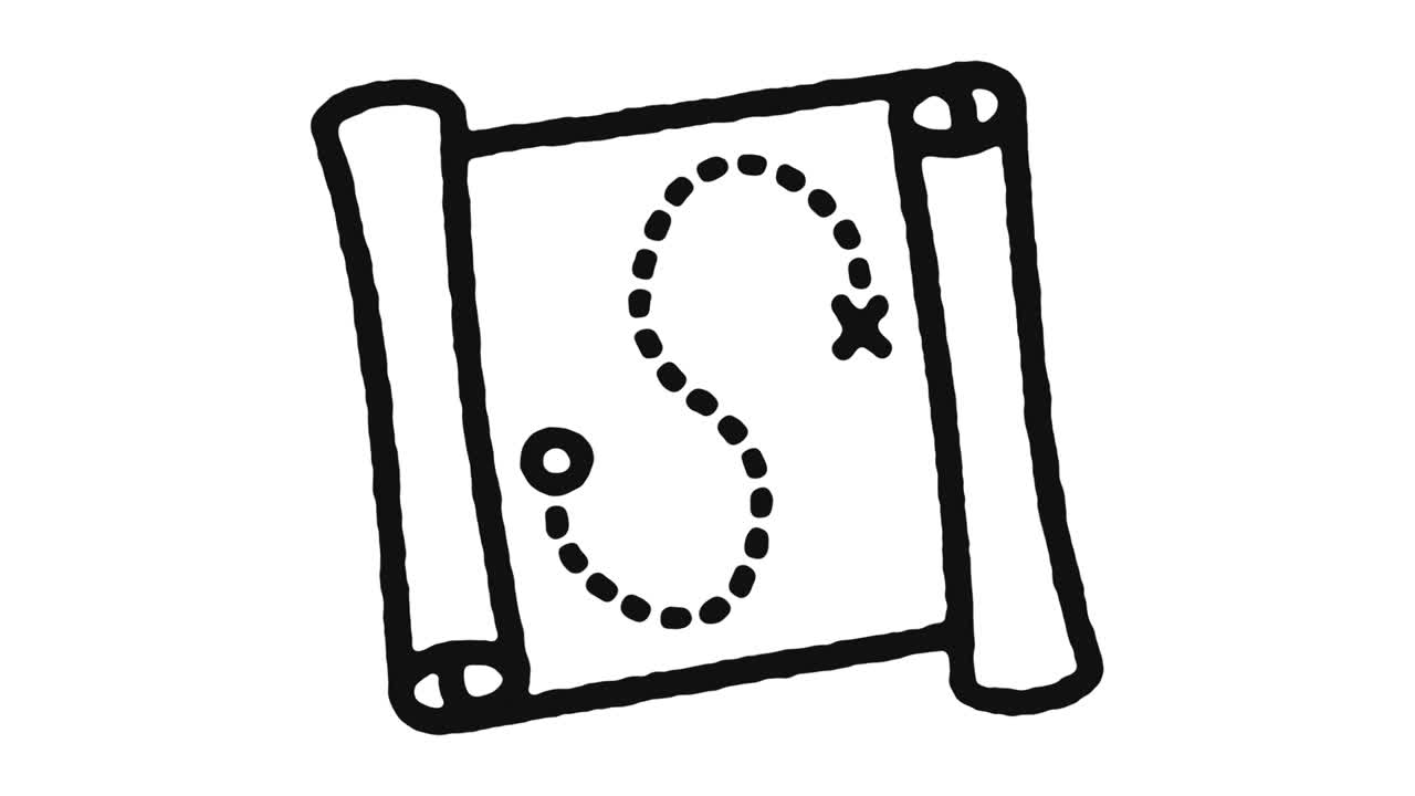 어드벤처 아이콘 애니메이션 영상 및 알파 채널