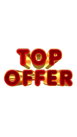 top offer 3d text