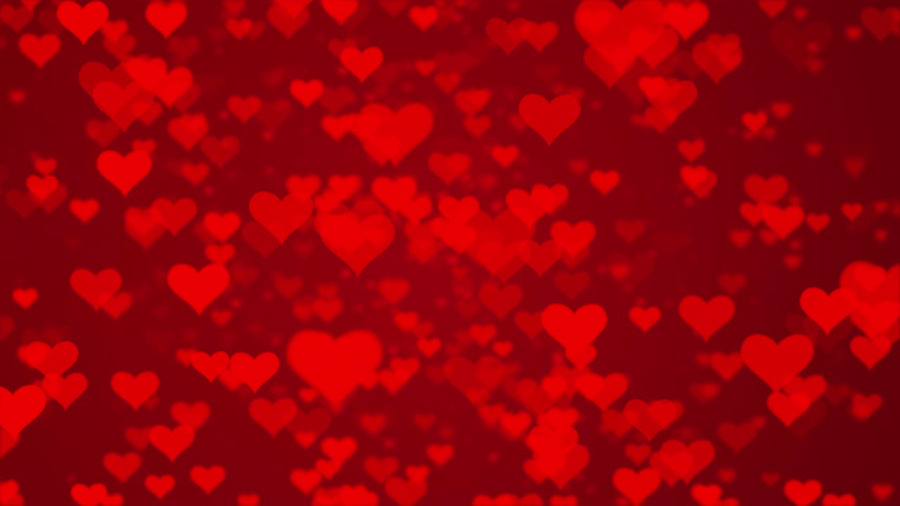 fondo de corazones rojos