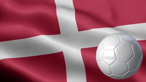 flag of sovereign military order of malta and soccer ball - sovereign military order of malta flag high detail - national flag sovereign military order of malta wave pattern loopable elements - fabric texture and endless loop - soccer ball and flag