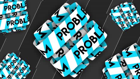 problem warning ribbons pattern