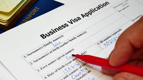 decision to refuse to grant a business visa