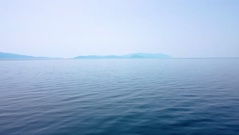 peaceful ocean near kusadasi port city on western coast of turkey