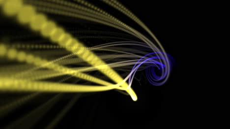 Motion-yellow-and-blue-lines-with-abstract-background