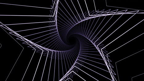 Abstract Spiral Star Pattern