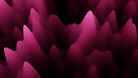 vibrant and dramatic 3d rendering of a rocky terrain in pink and purple