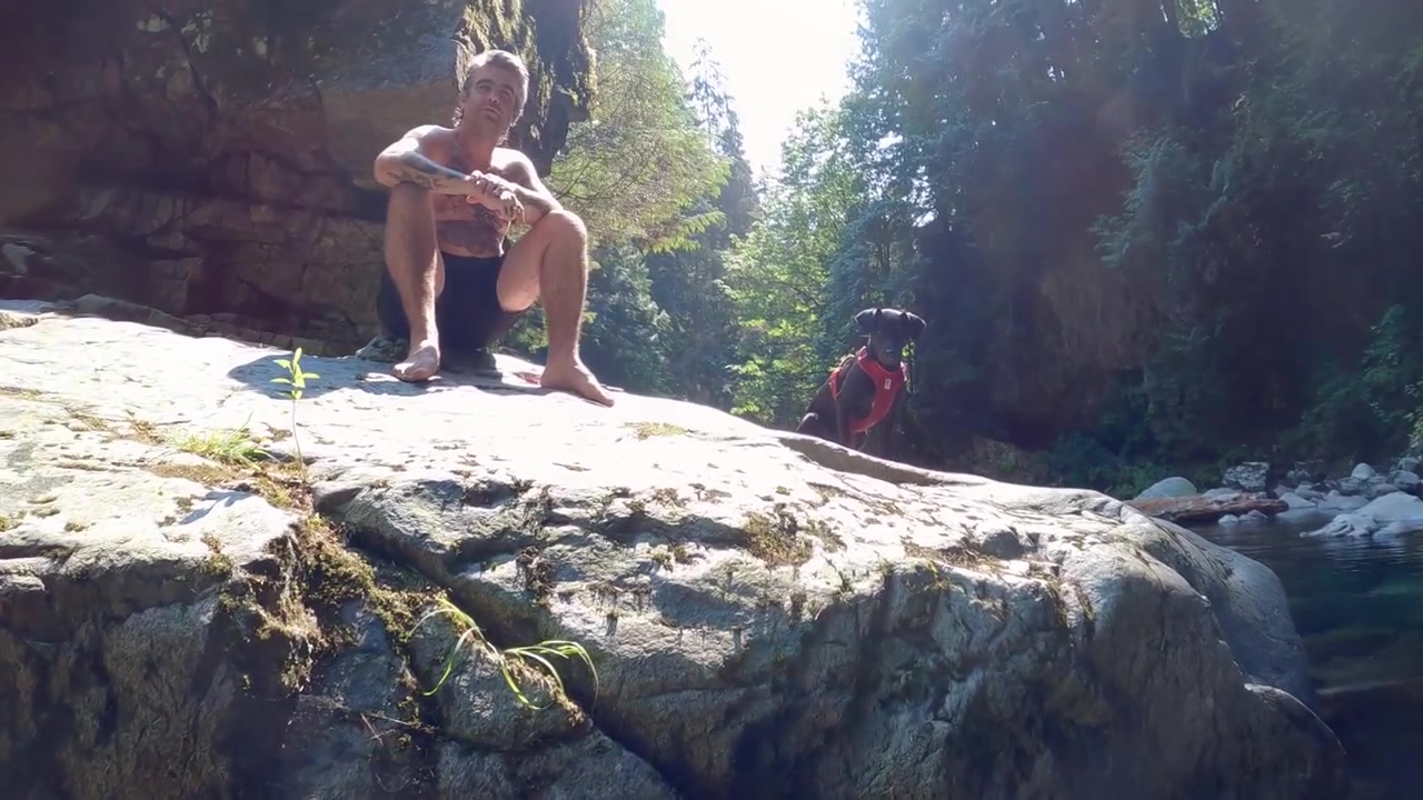 Snorkeling in Inter River Canyon in North Vancouver, British Columbia, Canada