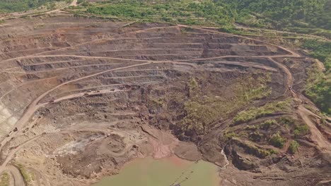 aerial view of siana gold and silver mine in mainit, philippines