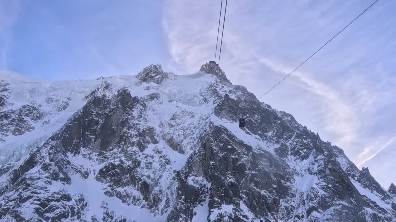 шамоникс в aiguille du midi в канатной дороге - вау