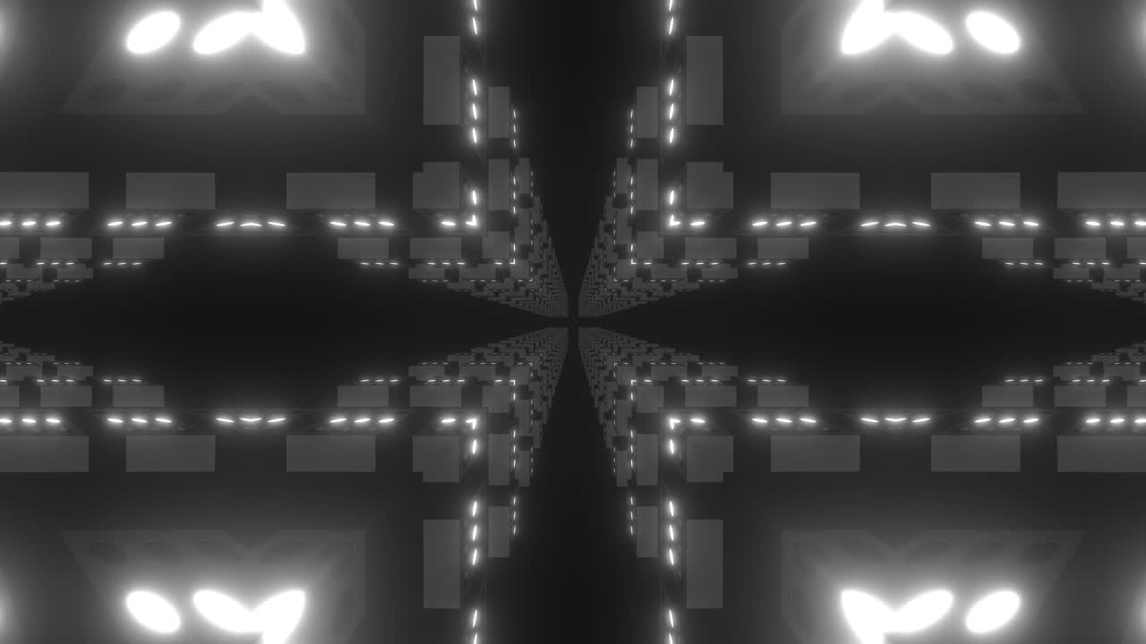 túnel geométrico resumido y brillante