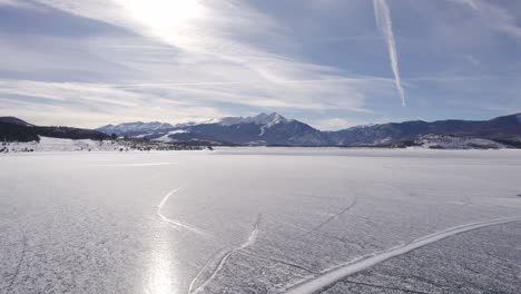 dillon reservoir frozen over