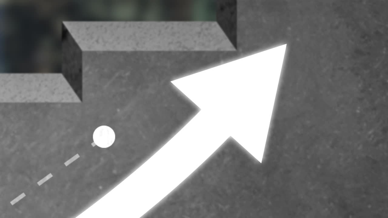 비즈니스 성장 잠재력 개념과 재정적 성공의 가상 그래픽