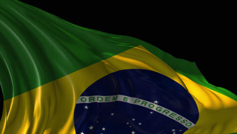 waving brazilian flag