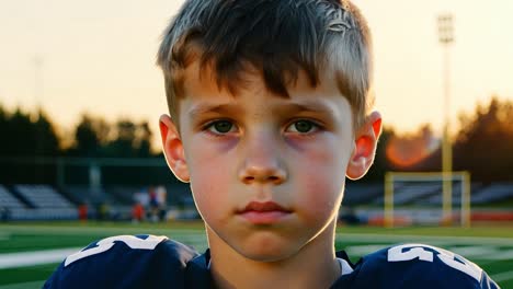 young football player