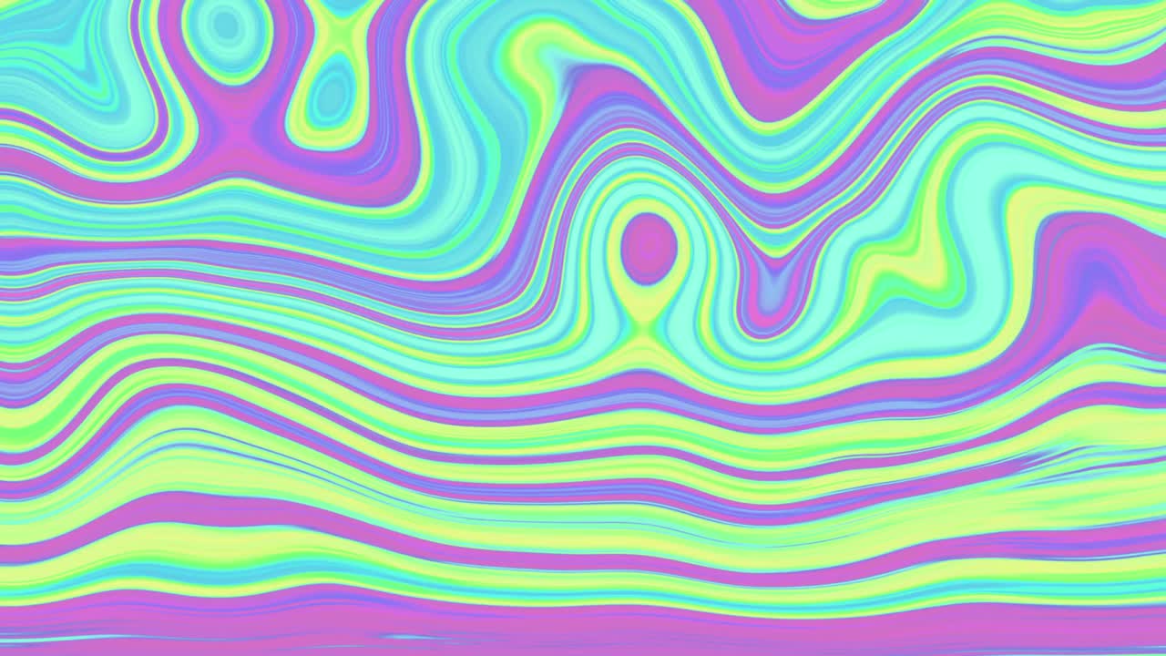 animación de un enorme texto de venta en un fondo líquido de colores.