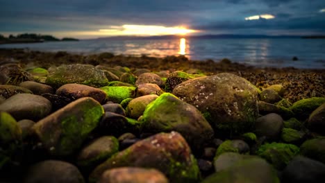 sunset over the sea in norway