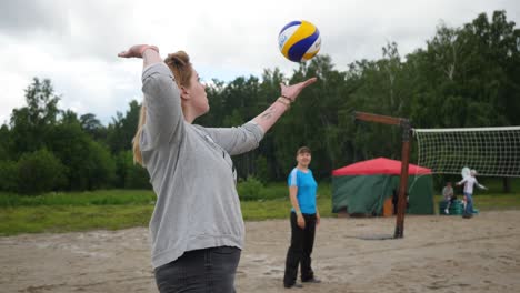 beach volleyball game