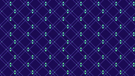 patrón de diamante azul y púrpura repetido conectado por líneas