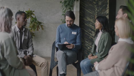 reunión del grupo de apoyo