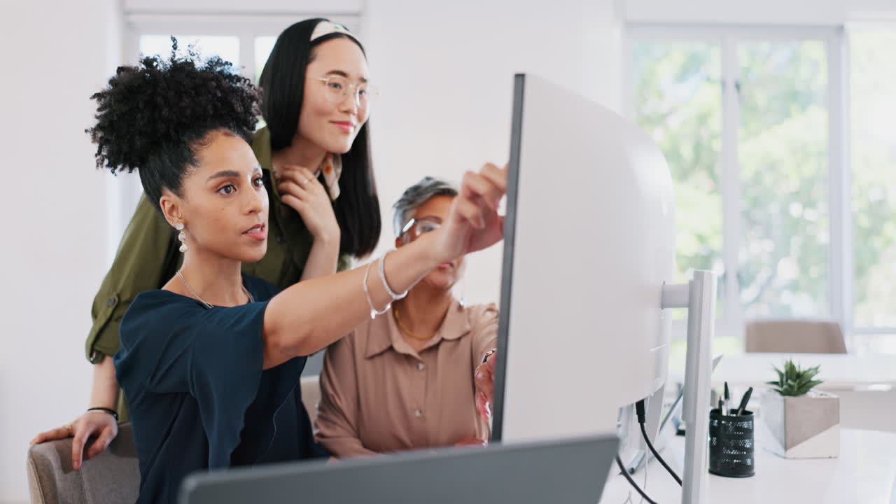 Startup, diversity and team brainstorming digital