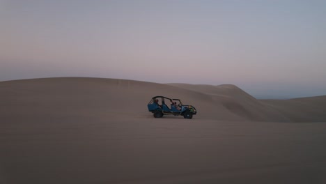 dune buggy adventure at ica desert sand dunes in peru.