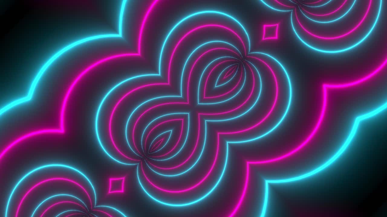 Neon Infinity Pattern