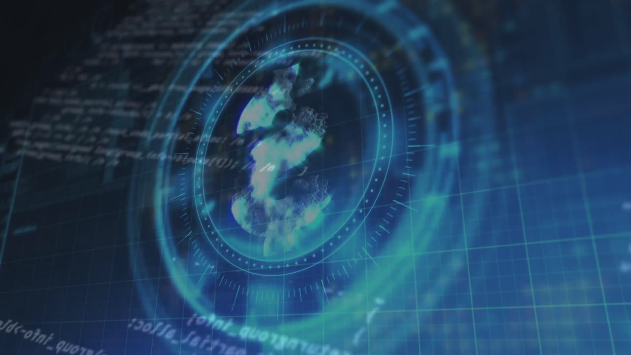 데이터 처리에 대한 회전 안전 잠금에 대한 달러 기호의 애니메이션