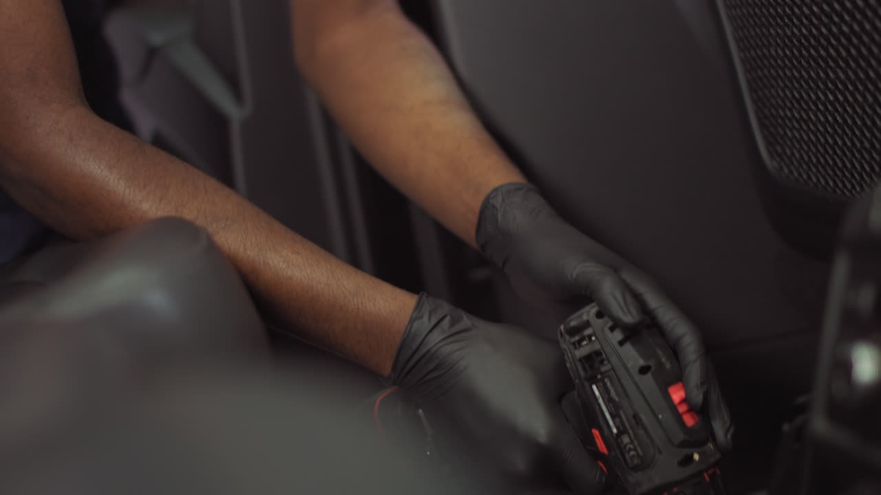 Car Interior Maintenance by a Mechanic